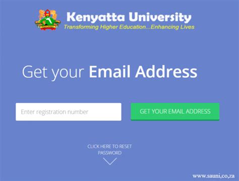 kenyatta university students email